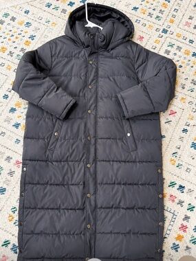Universal Standard Everest 2 Hooded Long Puffer Coat Dark Gray Size S 14W 16W